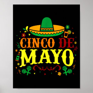 Cinco De Mayo Funny Mexican Party Matching Poster