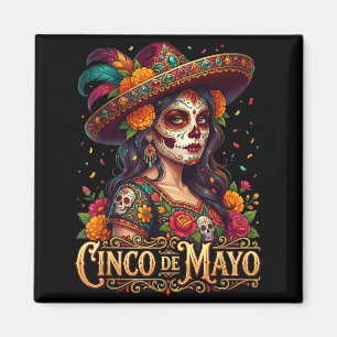Cinco De Mayo Girl Mexican Fiesta 5 De Mayo _4 Magnet