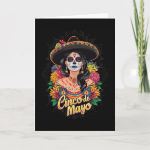 Cinco De Mayo Girl Mexican Fiesta 5 De Mayo 5 Card
