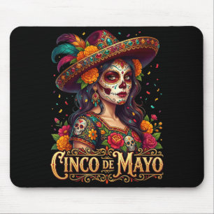 Cinco de mayo girl mexican fiesta 5 de mayo Cinco  Mouse Pad