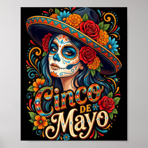 Cinco de mayo girls women mexican fiesta 5 de mayo poster