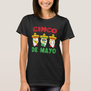 Cinco De Mayo Gnomes 5 De Mayo Party Mexican Fiest T-Shirt