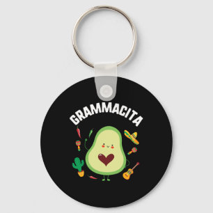 Cinco De Mayo Grammacita Guacamole Avocado Grandma Keychain