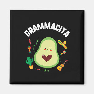 Cinco De Mayo Grammacita Guacamole Avocado Grandma Magnet