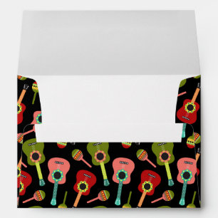 Cinco de Mayo Guitars Maracas Mexican Music Lover Envelope