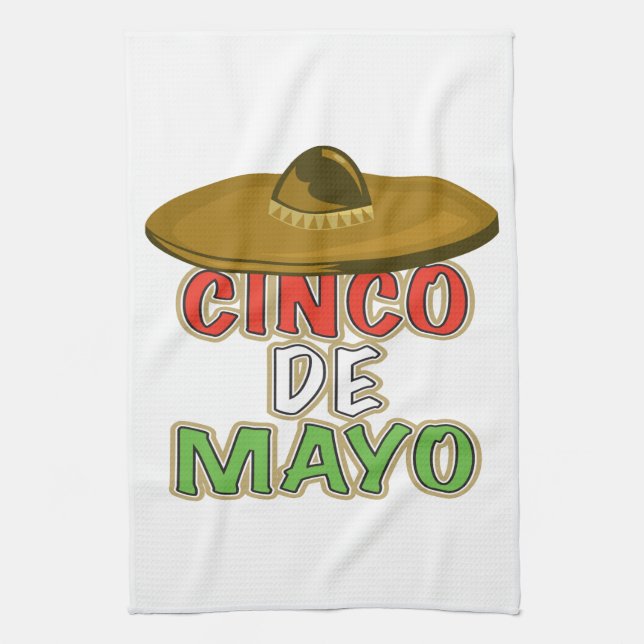 Cinco De Mayo Kitchen Towel (Vertical)