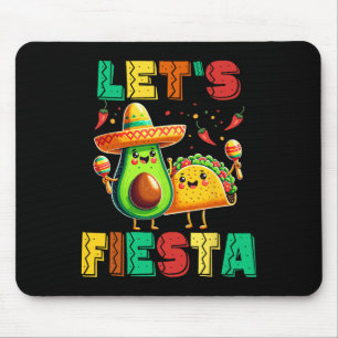 Cinco De Mayo Let's Fiesta Avocado And Tacos Cinco Mouse Pad