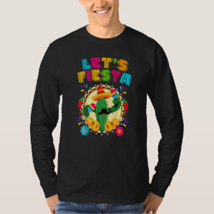 Cinco De Mayo  Let's Fiesta Cactus Sombrero Hat T-Shirt