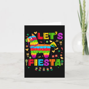 Cinco De Mayo Lets Fiesta Mexican Women Boys  Card