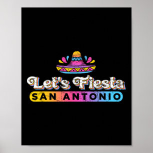 Cinco De Mayo Let's Fiesta Party San Antonio Poster