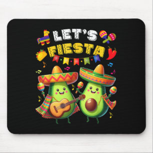 Cinco De Mayo Lets Fiesta Poncho Avocado Boys Girl Mouse Pad