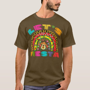 Cinco De Mayo Lets Fiesta Rainbow Avocado Sombrero T-Shirt