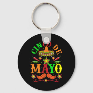 Cinco De Mayo Lets Fiesta Squad 5 De Mayo Mexican  Keychain