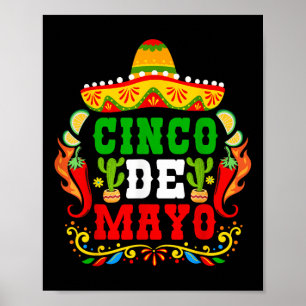 Cinco De Mayo Lets Fiesta Squad 5 De Mayo Mexican  Poster