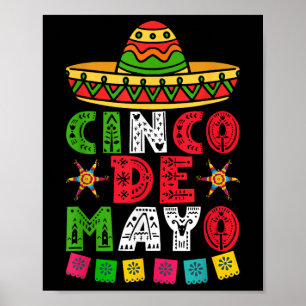 Cinco De Mayo Lets Fiesta Squad 5 De Mayo Mexican Poster
