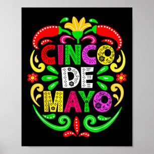 Cinco De Mayo Lets Fiesta Squad 5 De Mayo Mexican Poster