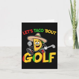 Cinco De Mayo Lets Taco Bout Golf Shirt Funny Mexi Card