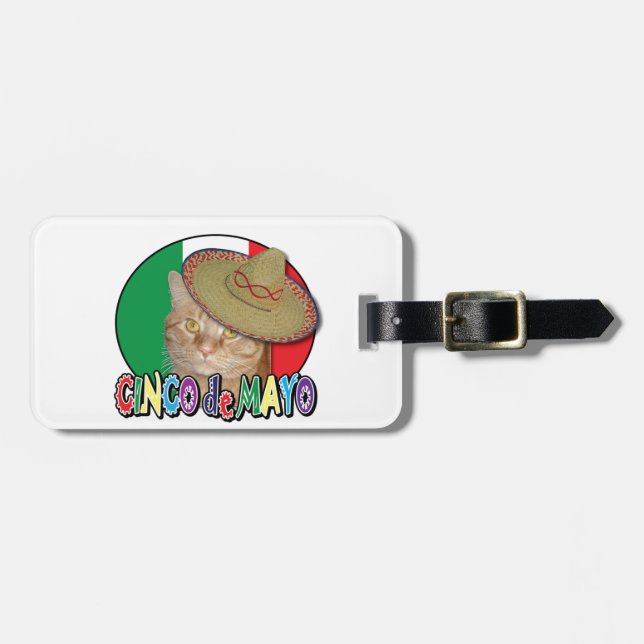 Cinco de Mayo Luggage Tag (Front Horizontal)