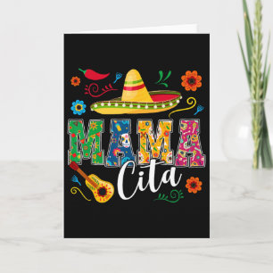 Cinco De Mayo Mamacita Flower Mama Cita Mexican 1  Card