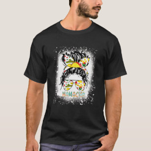 Cinco De Mayo Mamacita Messy Bun Glasses Mom Fiest T-Shirt