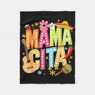 Cinco De Mayo Mamacita Mexican Mama Cita Women Mot Fleece Blanket