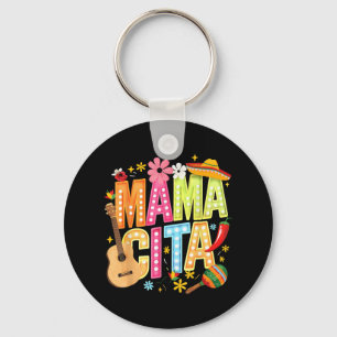 Cinco De Mayo Mamacita Mexican Mama Cita Women Mot Keychain