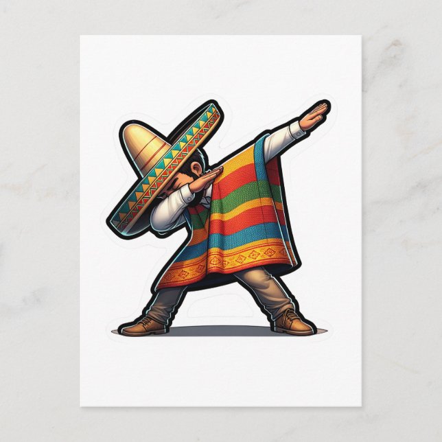 Cinco de Mayo Man Postcard (Front)