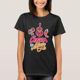 Cinco De Mayo Maracas Guitar Pepperoni T-Shirt
