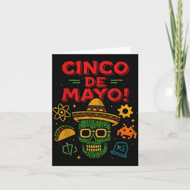 Cinco De Mayo Mexican Ai Party  Card (Front)