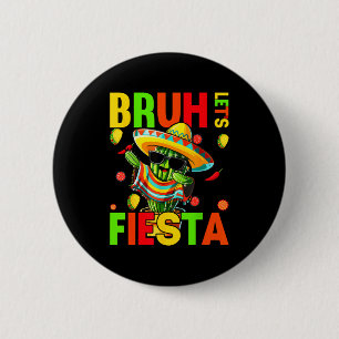 Cinco de mayo mexican cactus funny lets fiestaCinc 2 Inch Round Button