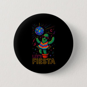 Cinco de mayo mexican cactus party funny letsCinco 2 Inch Round Button