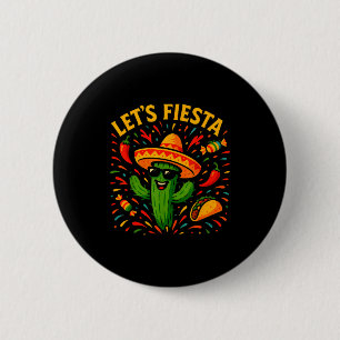 Cinco de mayo mexican cactus party funny letsCinco 2 Inch Round Button