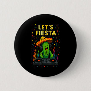 Cinco de mayo mexican cactus party funny letsCinco 2 Inch Round Button