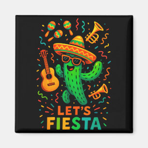 Cinco de mayo mexican cactus party funny letsCinco Magnet