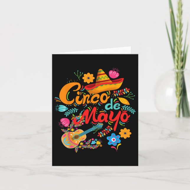Cinco De Mayo Mexican  Card (Front)