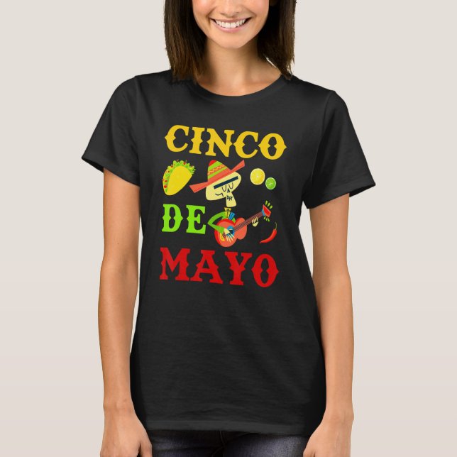 Cinco De Mayo Mexican Fiesta 5 De Mayo 5 T-Shirt (Front)