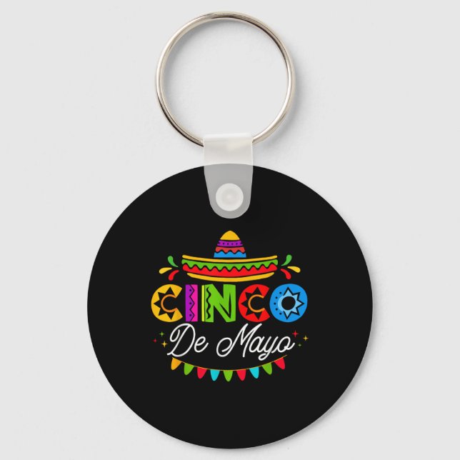 Cinco De Mayo Mexican Fiesta Squad 5 De Mayo Mexic Keychain (Front)