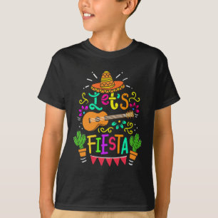 Cinco De Mayo Mexican Guitar Cactus For Men Women  T-Shirt