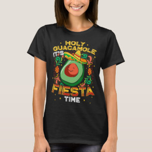 Cinco De Mayo Mexican Holy Guacamole Fiesta Time T-Shirt