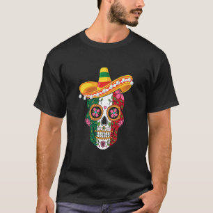 Cinco de Mayo mexican skull celebrate fiesta T-Shirt