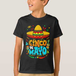 Cinco De Mayo Mexican Sombrero Fiesta Chili Pepper T-Shirt