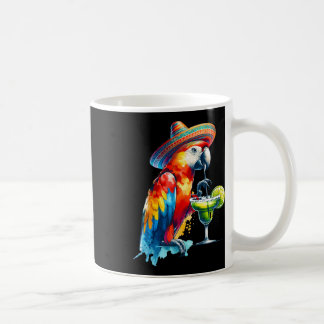 Cinco De Mayo Mexican Sombrero Parrot Drinking A M Coffee Mug