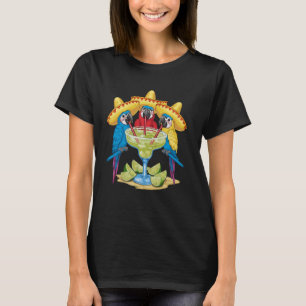 Cinco de Mayo Mexican Sombrero Parrots Drinking a T-Shirt