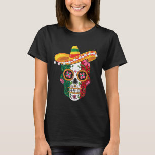 Cinco De Mayo Mexican Sugar Skull Love Mexico T-Shirt