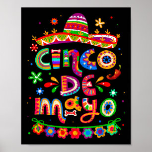 Cinco De Mayo Mexican Taco Lets Fiesta Cinco De Ma Poster