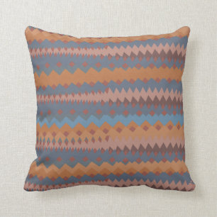 Cinco de Mayo Mexican ZigZag Southwestern Colours Throw Pillow