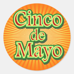 Cinco de Mayo Mexico May 5 Design Classic Round Sticker