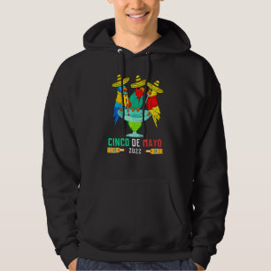 Cinco De Mayo Mexico Parrots Drinking Party Fiesta Hoodie