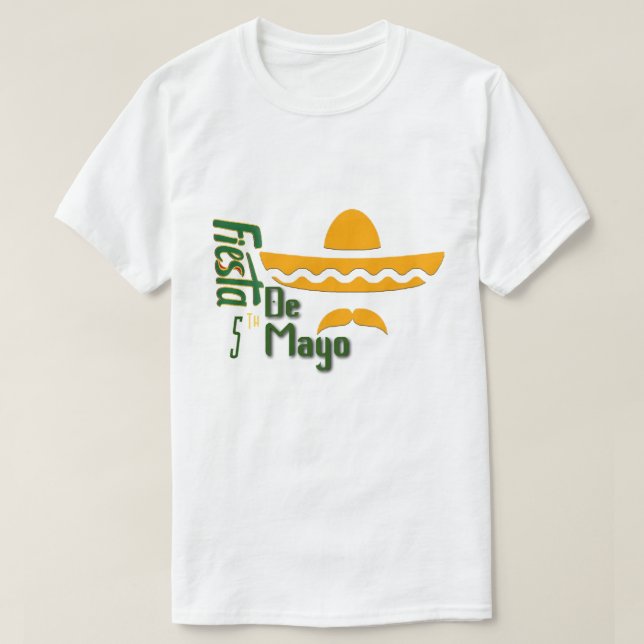 Cinco De Mayo Minamalist T-Shirt (Design devant)