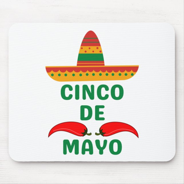 Cinco De Mayo Mouse Pad (Front)